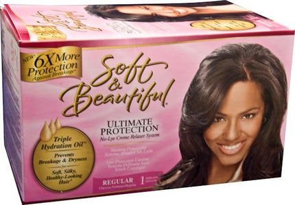 Soft & Beautiful No Lye Relaxer Kit Regular