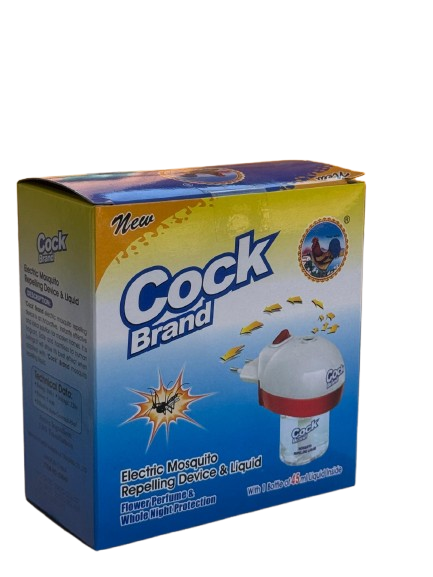 Cock Brand Electric Mosquito Repelling Device & Liquid