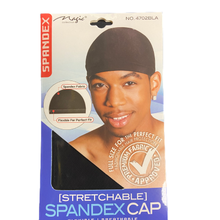Magic Strectchable Spandex Cap NO 4702BLA - Africa Products Shop