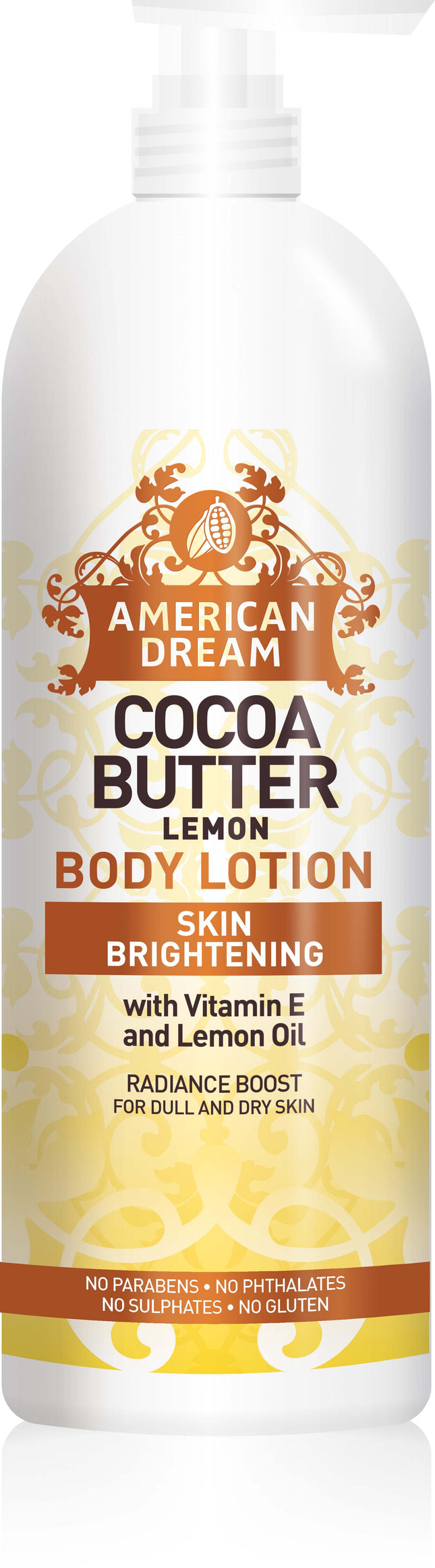 American Dream Cocoa Butter Body Lotion Lemon Skin Brightening 750 ml