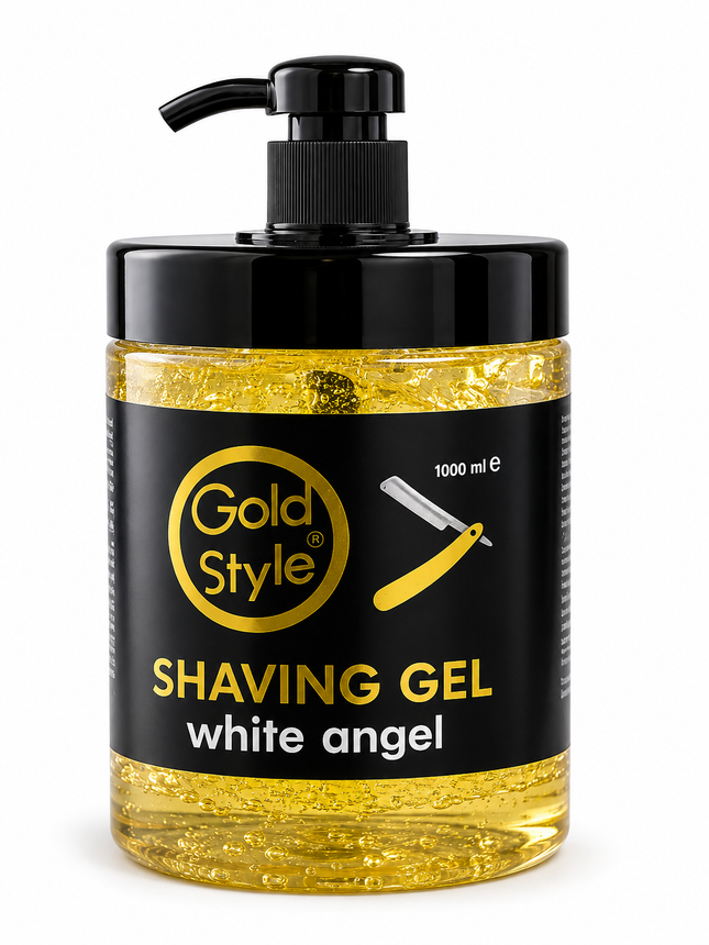 Gold Style Shaving Gel White Angel – Professional Transparent Shaving Gel 1000ml
