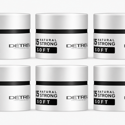 Detreu Cream Wax Natural Strong Soft 6 x 150 ml