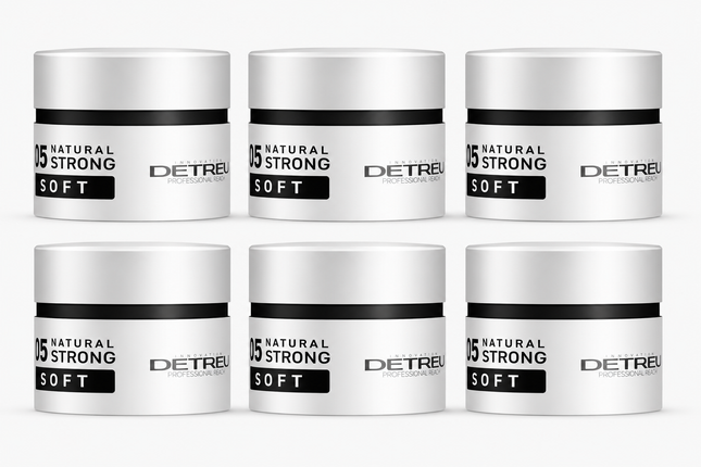 Detreu Cream Wax Natural Strong Soft 6 x 150 ml