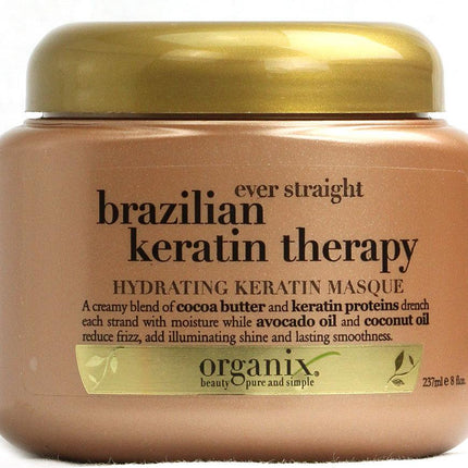 Organix Ever Straight Brazilian Keratin Therapy  Hydrating Masque 237 ml