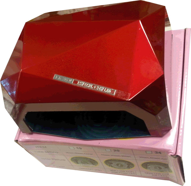 Quick CCFL Led Nail Lamp Dark Red 36 W