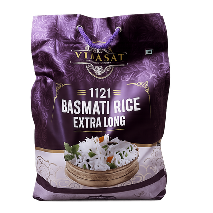 Virasat 1121 Basmati Rice – Extra Long Grain (5 kg)
