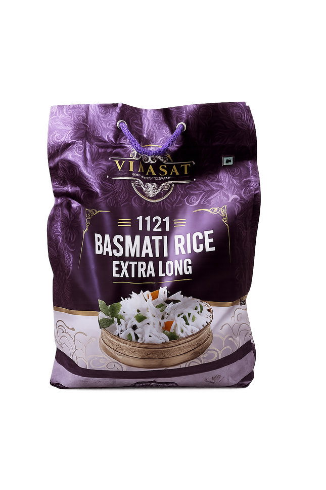 Virasat 1121 Basmati Rice – Extra Long Grain (5 kg)