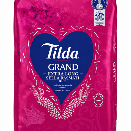 Tilda Grand – Premium Extra Lange Sella Basmati Rijst 20kg