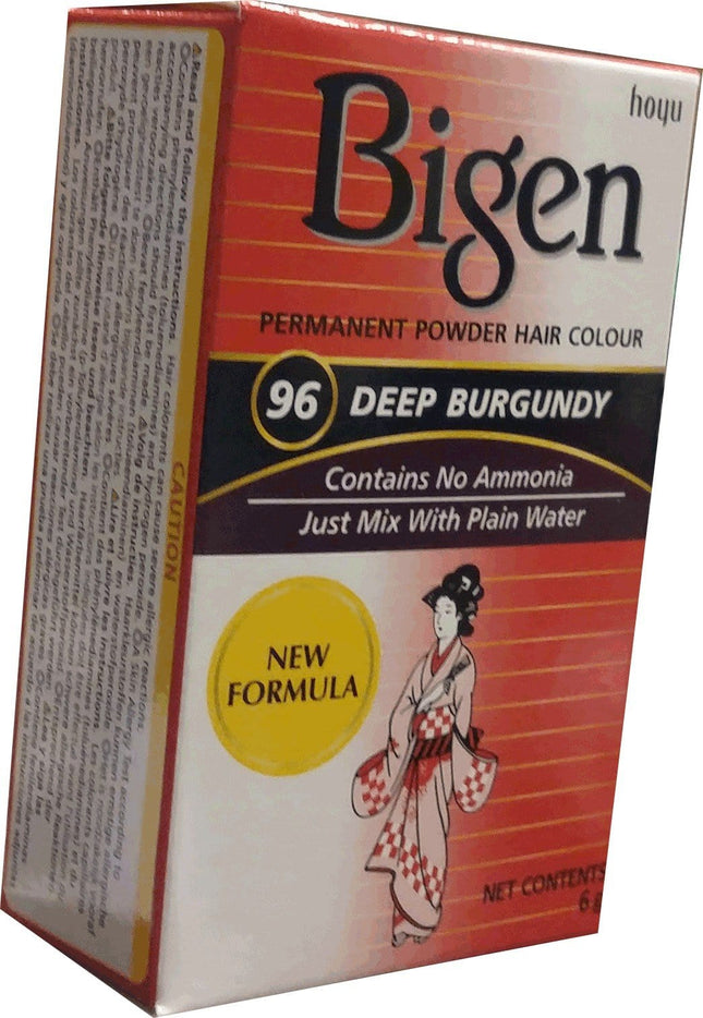 Bigen Permanent Powder Hair Colou rDeep Burgundy 96