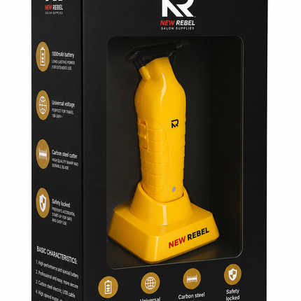 NEW REBEL Hair Trimmer Yellow