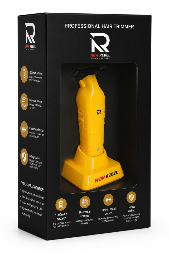 NEW REBEL Hair Trimmer Yellow