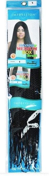 Impression Bulk - Havana Medium Box Braids Colour 1