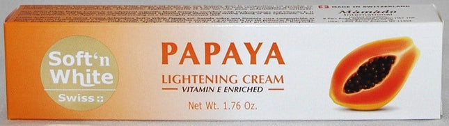 Swiss Soft'n White Papaya Lightening Crema 1.76 oz