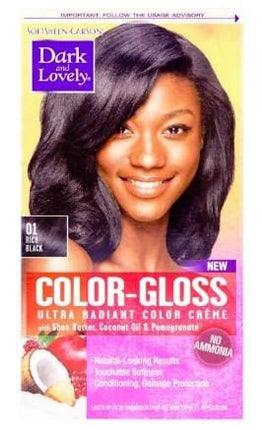 Dark and Lovely Color Gloss 01 Rich Black