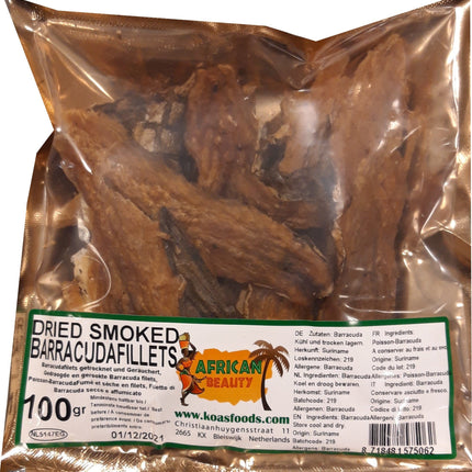 Dried Smoked Barracuda Fillets 100 g