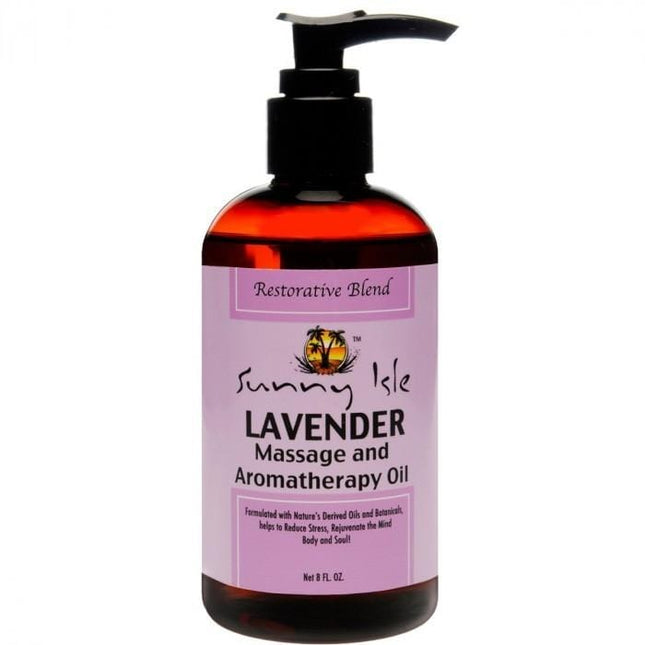 Sunny Isle Jamaican Black Castor Oil Lavender Massage and Aromatherapy Oil 236ml