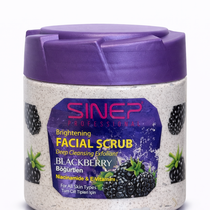 Sinep Brightening Deep Cleansing Exfoliant Facial Scrub Blackberry 400 ml