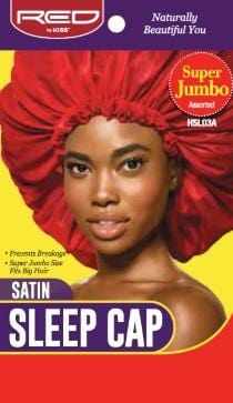RED BY KISS SATIN SLEEP CAP SUPER JUMBO HSL03A