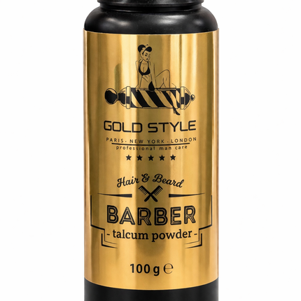 Gold Style Barber Talcum Powder 100 g - Hairwaxshop