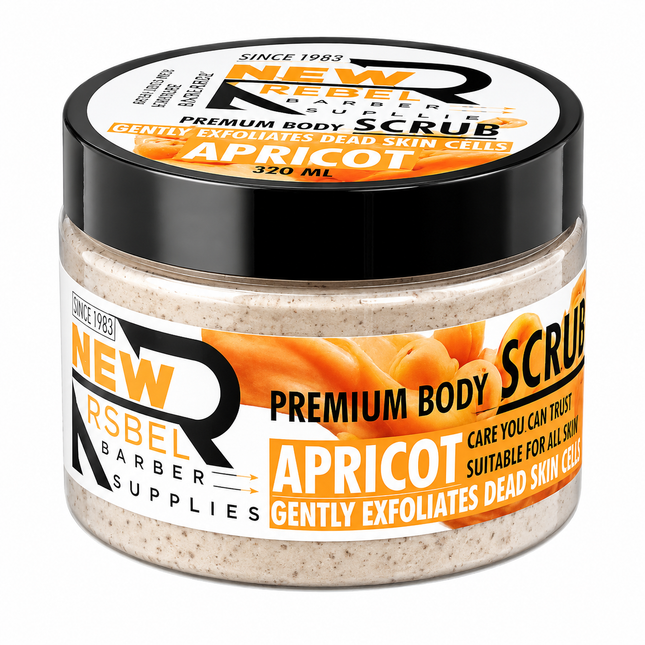New Rebel Premium Body Scrub Apricot – Exfoliating Body Scrub 320ml