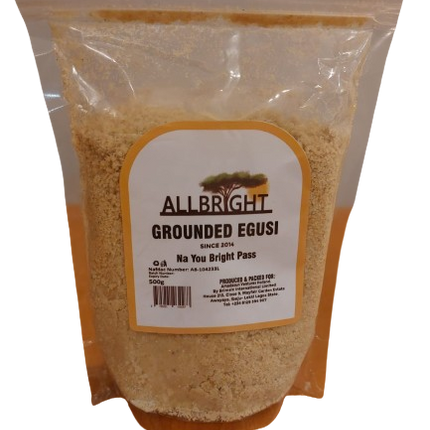 ALLBRIGHT GROUNDED EGUSI NIGERIA 500 G - Africa Products Shop