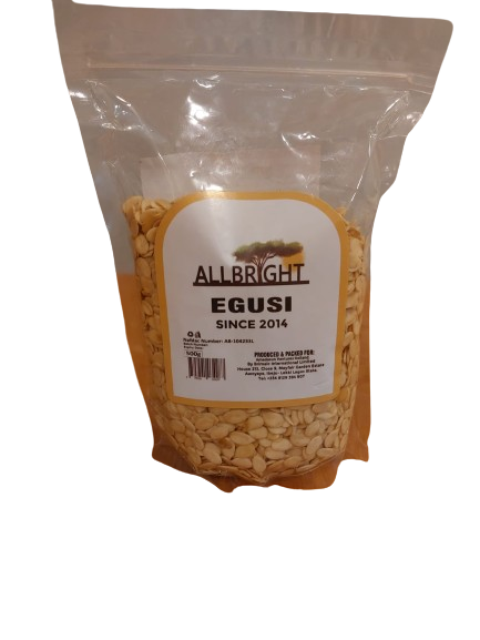 ALLBRIGHT WHOLE EGUSI NIGERIA 500 G - Africa Products Shop