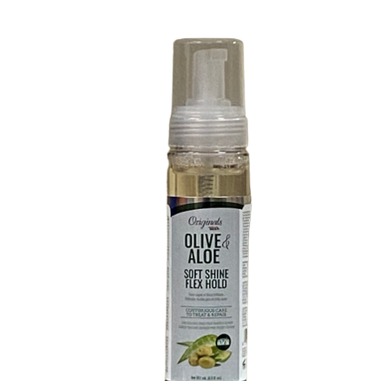 Africa's Best Organics Olive Oil & Aloe Soft Shine Flex Hold 251 ml - Africa Products Shop