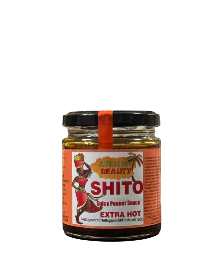 African Beauty Shito Spicy Pepper Sauce Extra Hot 160 g - Africa Products Shop