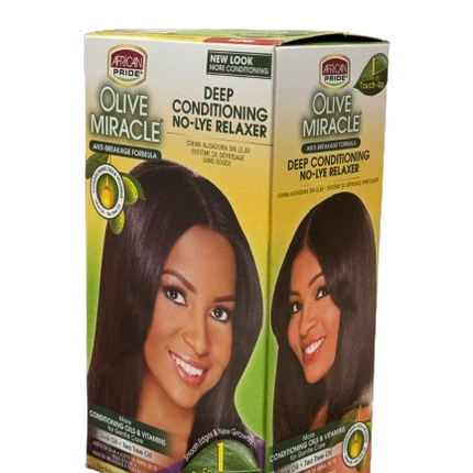 African Pride Olive Miracle Deep Conditioning No-Lye Relaxer - Africa Products Shop