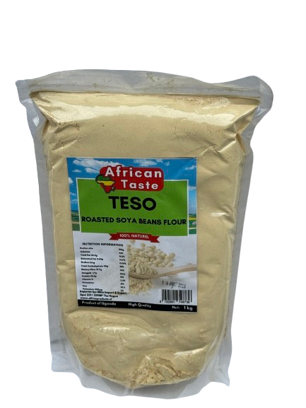 African Taste Teso Roasted Soya Beans Flour 1kg