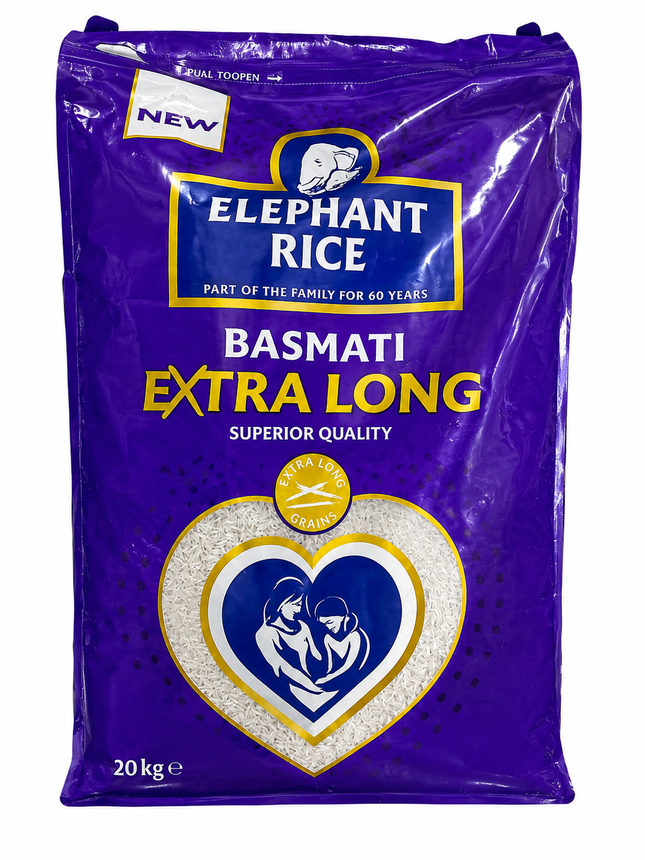 Elephant Rice Basmati Extra Long – 20 kg
