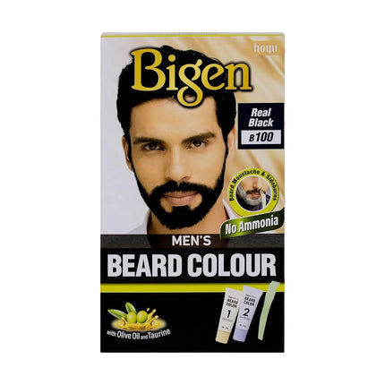 Bigen Men's Beard Color B100 Real Black
