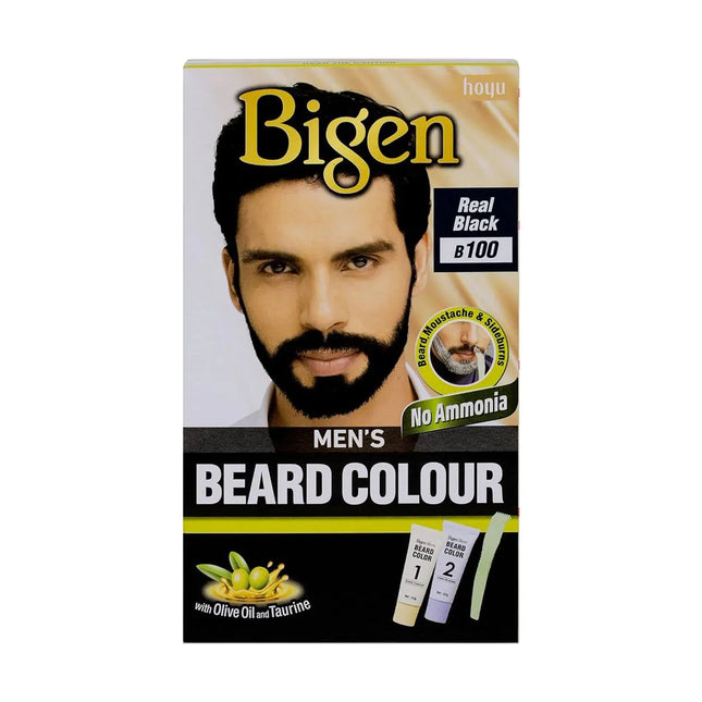 Bigen Men's Beard Color B100 Real Black
