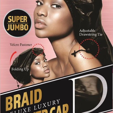 Dream World DRE078B Braid Shower Cap - Africa Products Shop