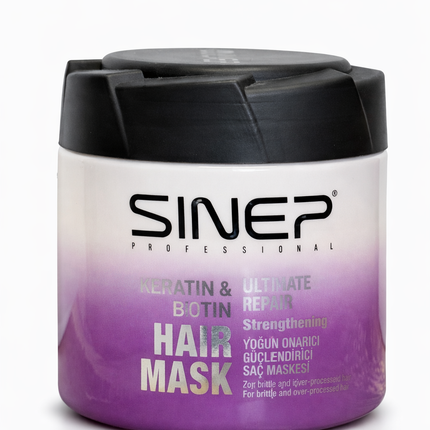 Sinep Keratin and Biotin Ultimate Repair Strengthening Hair Mask 400 ml