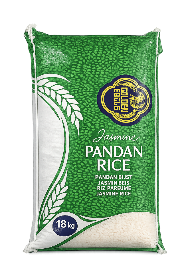 Golden Eagle Jasmine Pandan Rice 18 KG