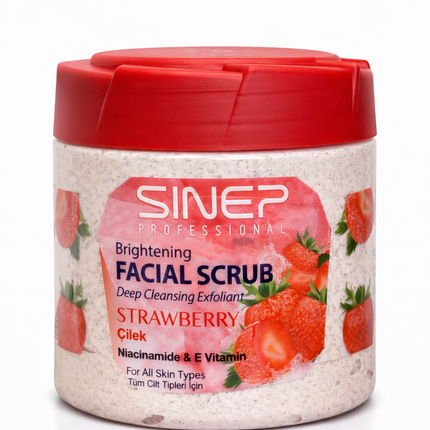 Sinep Brightening Deep Cleansing Exfoliant  Strawberry Facial Scrub 400 ml