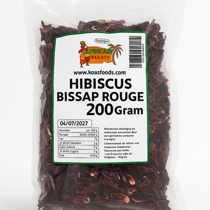 African Beauty Hibiscus Bissap Rouge 500 g