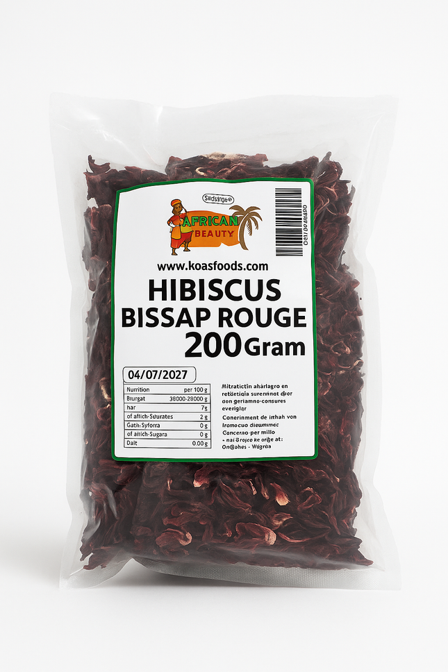 African Beauty Hibiscus Bissap Rouge 500 g