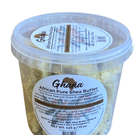 Ghana African Pure Natural Shea Butter 425 g - Africa Products Shop