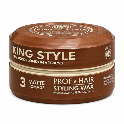 King Style Hair Styling Wax Matte Pomade 3 150ml - Hairwaxshop