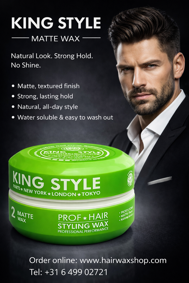 King Style Styling Wax Matte Wax 2 150 ml - Hairwaxshop