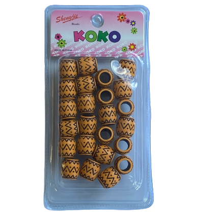 Koko Beads Kralen Brown Black - Africa Products Shop