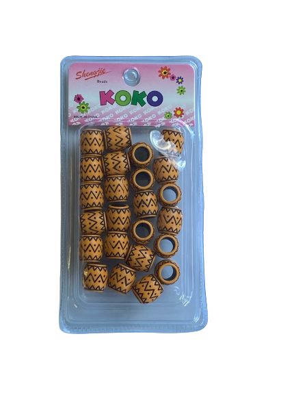 Koko Beads Kralen Brown Black - Africa Products Shop