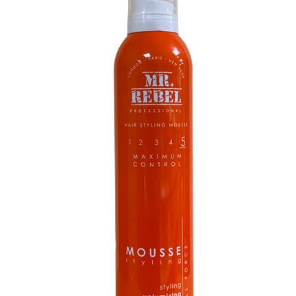 Mr. Rebel Maximum Control 5 Styling Volumizing Mousse 250 ml - Africa Products Shop