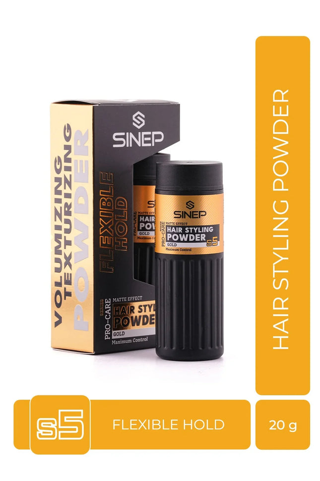 SINEP Powder Wax Extreme Hold Gold – Maximum Hold Matte Effect S5 (20g)
