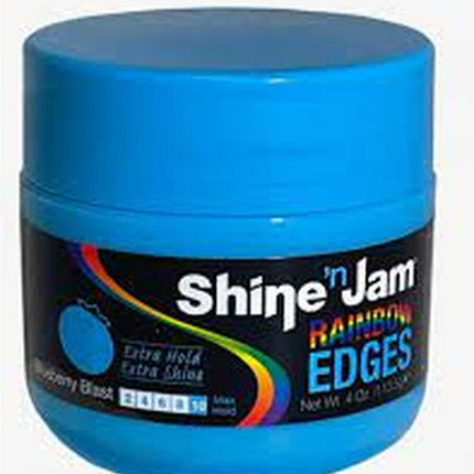 Shine 'n Jam Rainbow Edges Blueberry Blast 4oz - Africa Products Shop