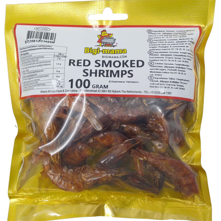 Red Shrimps Whole  Prawns  Bigi Mama 100 g - Africa Products Shop