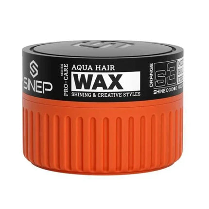 Sinep Hair Wax Orange S3 Medium Holding Effect 150 ml - Hairwaxshop