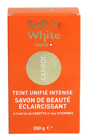 Soft & White Swiss Carrot Lightening Soap 200g - Africa Products Shop